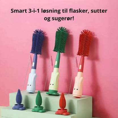 Flaske Rengøringsbørste – 3-i-1