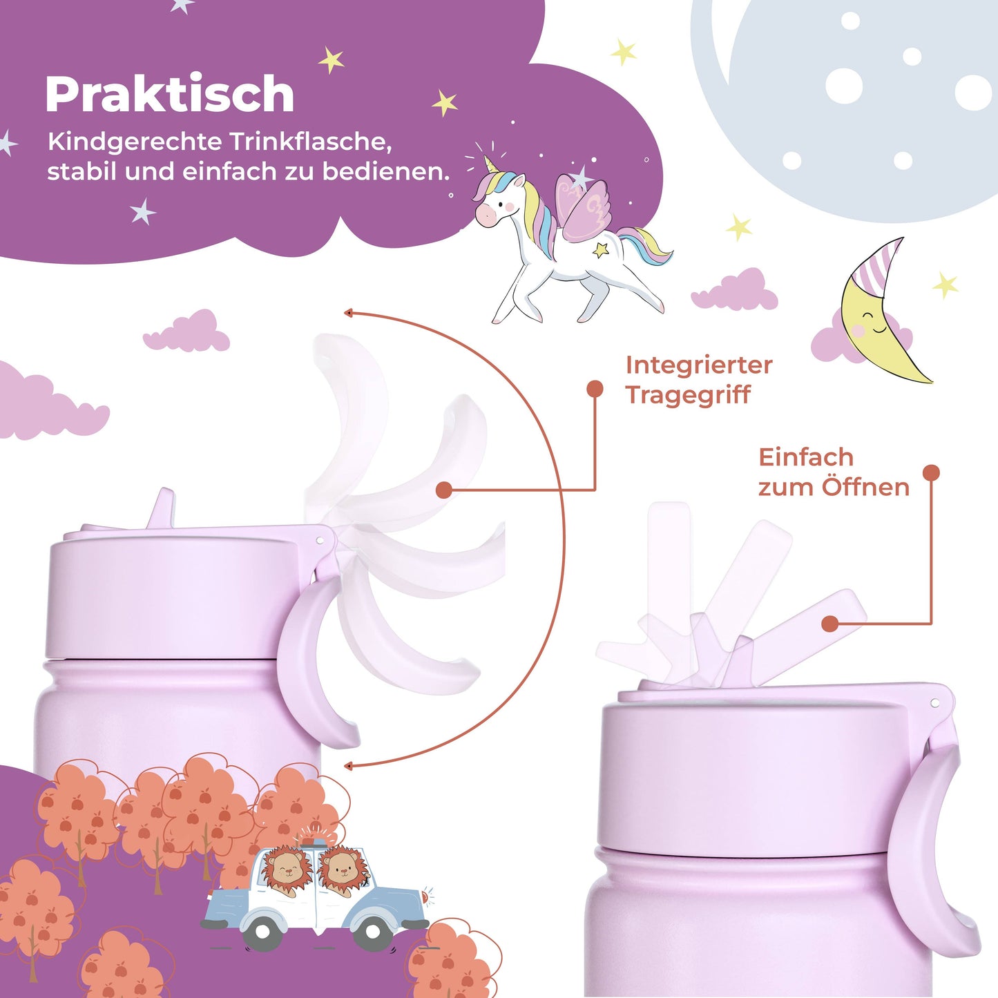 BEARFOOT Termoflaske – Enhjørning