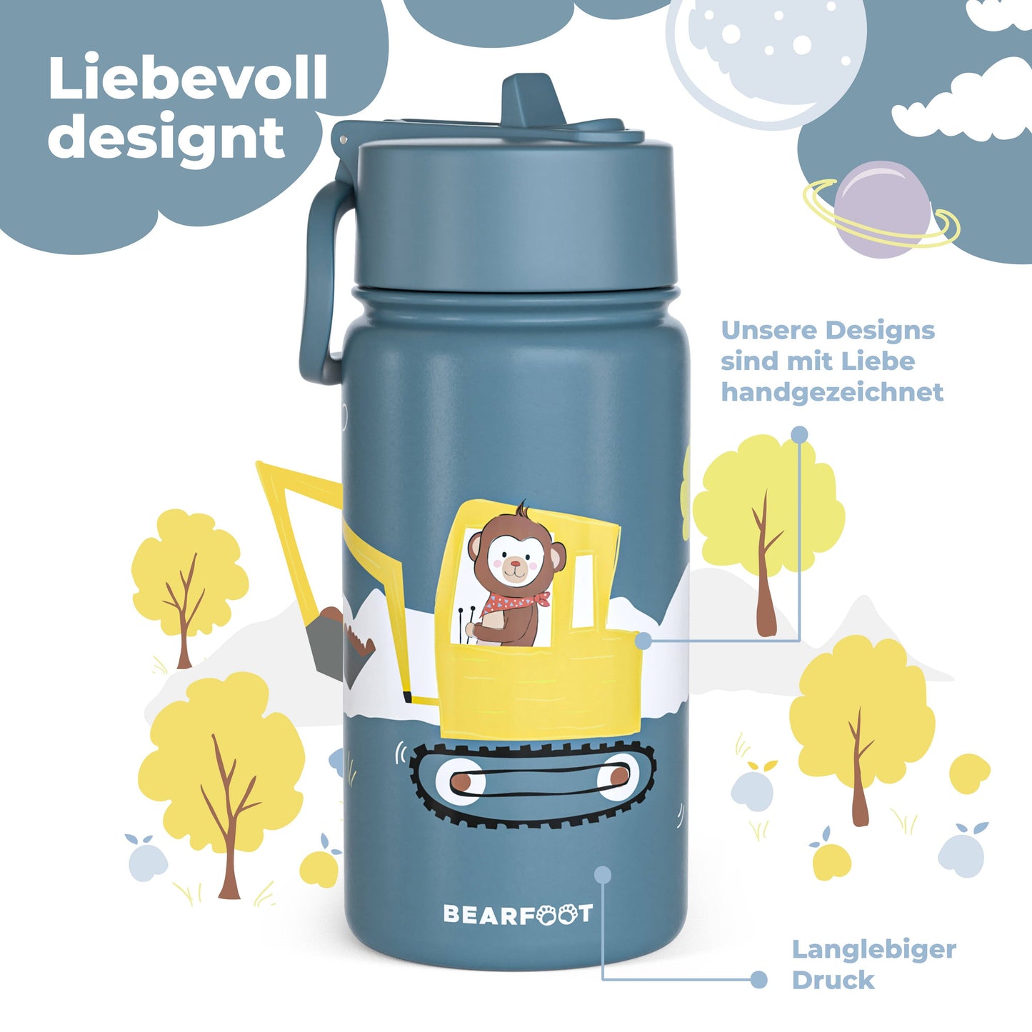 BEARFOOT Termoflaske - gravemaskine