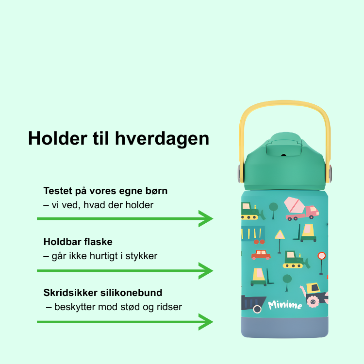 MiniMe Termoflaske til børn - Traktor
