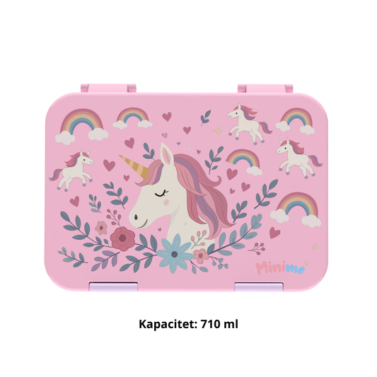 Bento Lunch Box - Unicorn lyserød