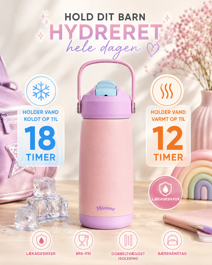 MiniMe Termoflaske 400 ml - Lyserød